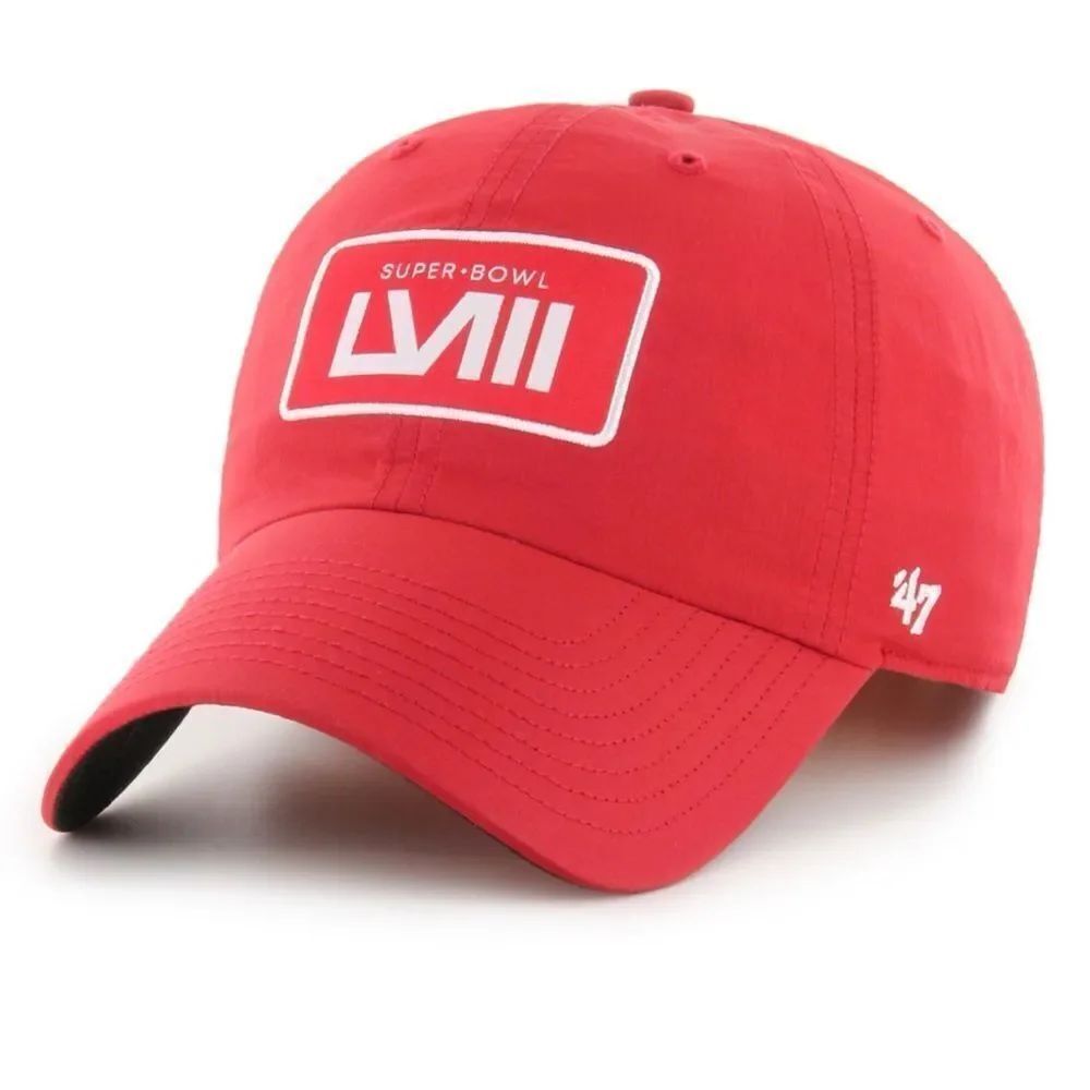 '47 Red Super Bowl LVIII
Fairway Clean Up Adjustable Hat ~ New No Tags